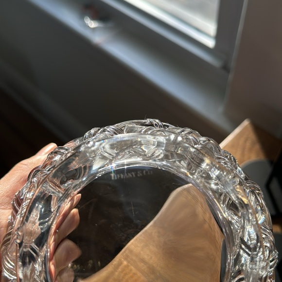 Tiffany & co crystal woven bamboo bowl - Picture 2 of 3